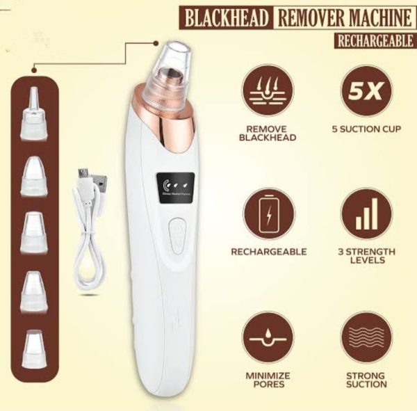 Blackhead Suction Remover Pore Vacuum| Blackhead Pore Cleaning Beauty Tool